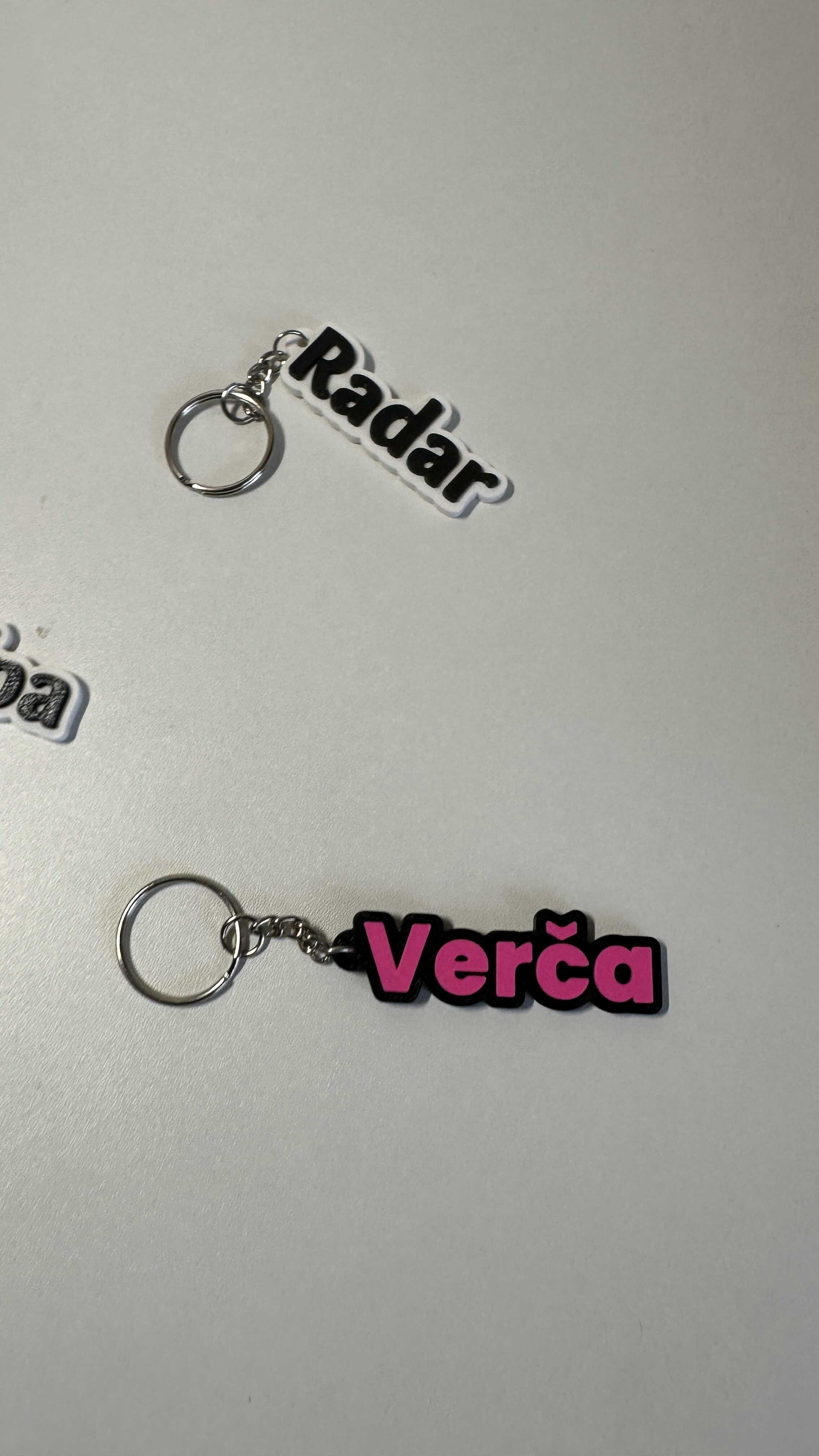 Personalizovaná klíčenka se jménem na přání
